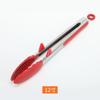 Pinza de comida de silicona y acero inoxidable de fábrica 7 pulgadas 9 pulgadas 12 pulgadas alta temperatura antideslizante pinza para barbacoa pan pinza para hornear