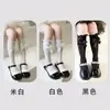 Calcetines de princesa de encaje fino para primavera y verano, calcetines hasta la pantorrilla para niños, calcetines largos con lazo para niñas, calcetines de media pantorrilla para niños
