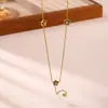 Moda transfronteriza collar personalizado para mujer con flor, corazón y perlas cadena para clavícula europea y americana joyería de nicho de alta gama estilo ins