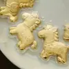 Hazte Rico Inmediatamente, Llavero de Oro Puro, Colgante de Pony Dorado del Zodiaco de Dibujos Animados, Colgante Versátil y Lindo Regalo para Parejas