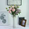 Suministro Directo de Fábrica de Accesorios de Disparo Personalizados, Decoración del Hogar, Adornos para Fotografía de Bodas, Ramas de Rosas Redondas Simuladas