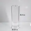Suporte de exibição cilíndrico de acrílico, expositor de joias de alta transparência, base para cosméticos, suporte para modelos