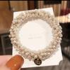 Banda para el cabello con perlas de Dongdaemun de Corea del Sur, nueva pulsera de celebridad de Internet, banda de goma, accesorios para el cabello para mujer, tocado, accesorios para la cabeza con bola