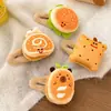 Acessórios de Cabelo Grampo de Cabelo Comida Franja Presilha Torrada Pão Desenho Animado Fofo Presilha BB Cor de Café Hambúrguer Menina Grampo de Cabelo Crianças