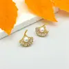 Pendientes de Ginkgo Perla, Pendientes Pequeños y de Moda para Mujer, Diseño de Nicho, Sencillos y Elegantes, Nuevo Estilo Versátil