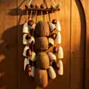 Nuevo colgante de bolsa de cuentas de semillas que cumple deseos estilo chino, llavero de Bodhi natural tejido a mano, decoración artística retro para bolsa