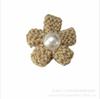 Otoño e Invierno nuevo algodón de leche flor de cinco pétalos accesorios de lana ganchillo flor pequeña decoración de ropa accesorios de tocado de flor pequeña