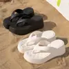 Chanclas de Suela Gruesa para Mujer 2026 Nueva Moda Antideslizantes para Exterior Verano de Gama Alta Sandalias de Dedo que Aumentan la Altura para Mujer