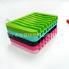 Nuevo Estante de Jabón de Silicona Creativo de Amazon Caja de Jabón de Silicona Caja de Jabón Soporte para Jabón Almacenamiento de Jabón con Drenaje Multicolor