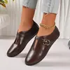Zapatos de Salón Individuales Estilo Retro Francés para Mujer, Zapatos Mary Jane con Correa Pequeña en el Tobillo, Zapatos Planos Bajos de Ballet