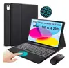 Adecuado para iPad 11.ª Generación Táctil Retroiluminado Bluetooth Juego de Teclado Apple A16 Juego de Teclado y Ratón con Lápiz Táctil 10.ª Generación