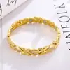 Pulsera antigua de cobre rojo más vendida transfronteriza con cierre de reloj, moda vintage finamente tallada en forma de cruz, joyería magnética completa para parejas al por mayor