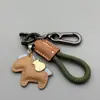 Año del Caballo Llavero Colgante Creativo de Cuero con Forma de Caballo Práctico Lujo Ligero Caballo del Zodiaco Regalo de Año Nuevo Mascota del Año del Caballo Regalo