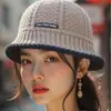 Chapéu de Pescador Balde Quente Estilo Coreano Novo Outono e Inverno, Chapéu Cloche Versátil Retro que Cobre o Rosto para Mulheres Tendência 8292