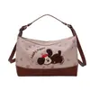 2026 Nova Bolsa Feminina Estampada Bolsa de Ombro Fofa para Cachorrinho Bolsa Transversal Casual para Viagem Leve Grande Capacidade