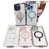 Para funda de teléfono Apple 16/15PM funda protectora iP14 13pro acrílica 12 magnética 11 con lente integrada