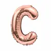 Globo de Letra Inglesa de 16 Pulgadas Oro Rosa Oro Plata Película de Aluminio Fiesta de Cumpleaños Fabricante Mayorista Fiesta de Letras