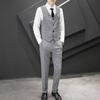 Moda casual colete masculino quatro botões colete + terno calças duas peças KTV hotel macacão masculino colete terno