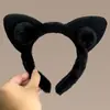 Faixa de Cabelo de Pelúcia com Orelhas de Gato Feminina 2025 Novo Estilo Grampo de Cabelo para Lavar o Rosto Cabelo Viagem Faixa de Cabelo Grampo de Cabelo Acessório de Cabelo Penteado