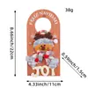 Decoraciones de Manija de Puerta de Dibujos Animados Navideños 2026 Nuevo Modelo de Amazon Papá Noel Muñeco de Nieve Cartel de Madera Navideño Adornos Colgantes Otros