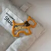 Pasador Marrón Maillard con Lazo Pinza para Flequillo Ondulado Pinza de Pico de Pato para Cabello Suelto Pasador Pinza Lateral Accesorios para el Cabello