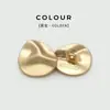 Botones Metálicos Cóncavos y Convexos Plisados, Versátiles para Suéteres de Traje, Botones Asimétricos, Accesorios de Botones Decorativos de Forma Especial