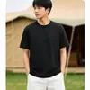 Camiseta Masculina de Verão da Moda com Furos e Design Aberto, Caimento Solto, Gola Redonda, Manga Curta, Top Fashion