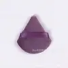 (apretado) borla de terciopelo cristal, borla de terciopelo, borla de polvos triangular pequeña, polvos secos, borla de algodón para polvos húmedos y secos.