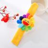 Pulsera de Anillo a Presión de Girasol de Felpa Transfronteriza Accesorios Creativos Lindos para el Cabello con Emojis para Niños