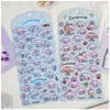 Auténticos Pegatinas de Fieltro de Dibujos Animados Kuromi My Melody Kitty Cat Cinnamoroll Pegatinas de Decoración para Diario Materiales para Manualidades