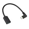 Cabo Otg Adaptador de Dados Tipo C 90 Graus para USB 3.0 Fêmea para Notebook Celular para Pen Drive