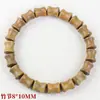 Pulsera de Sandalia Verde con Nudo de Bambú 8*10MM Cuentas de Madera Subiendo Paso a Paso Nueva Pulsera Artística China para Hombres Mujeres Parejas Joyería de Mano