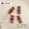 Cuentas Pequeñas Acrílicas con Forma de Caramelo con Agujeros Rectos para Manualidades DIY, Materiales Hechos a Mano, Accesorios, Colgantes de Joyería Lindos, Dijes para Bolsos