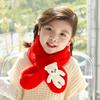 Cachecol de Pelúcia Infantil Inverno Ursinho Cartoon Estilo Coreano Aquecedor de Pescoço Quente para Meninos e Meninas Crianças Cachecol de Bebê para Meninas