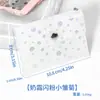 Porta-cartões duplo em PVC estilo ins coreano, feminino, personalizado, porta-moedas transparente simples, porta-cartões blingbling