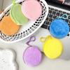 Porta-moedas de Pelúcia Colorido, Bolsa Personalizada para Fones de Ouvido Feminina, Pingente de Bolsa Infantil Fofo, Carteira Pequena Simples Atacado