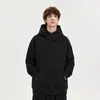 Moletom Pulôver Gola Polo Meio Zíper de Caimento Solto Tendência Estilo Japonês com Três Listras - Novo Design Outono 2026 para Homens