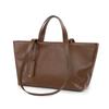 Bolso Transfronterizo, Bolso Tote de Piel Suave Curtida al Vegetal, Bolso Grande de Capacidad Nicho Coreano, Bolso de Hombro de Moda Tendencia para Viajes y Uso Diario para Mujeres