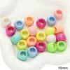 Contas Acrílicas de Furo Grande Cor Sortida Contas Soltas DIY Fazendo Pulseira Colar Acessórios de Joias Contas de Diâmetro de Furo Grande