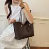 Bolso de Mano de Lujo para Otoño con Textura Tejida, Bolso Tote Tipo Cesta para Mujer, Bolso Tote Versátil de Hombro Nueva Moda 2026
