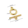 Hebilla Ot Pulida de Alta Calidad Acero Inoxidable Accesorios para Joyería DIY Hebilla de Conexión para Collar Pulsera Hebilla Dorada Galvanizada que Conserva el Color