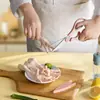 Tesoura de Cozinha Doméstica de Aço Inoxidável Forte para Alimentos Osso de Frango Alimento Suplementar Multifuncional Churrasco Afiada Especial Multiuso