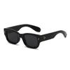 5120 Novo Modelo Óculos de Sol Unisex Retangular de Aro Fechado Jamie, Óculos de Sol de Plástico Estilosos Europeus e Americanos Transfronteiriços com Rebite de Ponta de Flecha