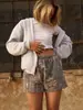 Nuevos Shorts Digitales con Estampado de Rama de Camuflaje Negros con Cordón y Bolsillo, Shorts Casuales para Hombres y Mujeres