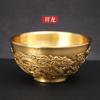 Juego de té de latón Hongda, taza de té Baifu con dragón y fénix, taza de té, taza de té, juego de té de kung fu