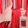 Cortina de Lluvia con Borlas Láser de Color Macarrón Brillantes en Múltiples Colores para Decoración de Fiestas de Cumpleaños Accesorios Cortina de Lluvia