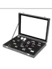Caja de Almacenamiento Multifuncional para Joyería, Exquisita Caja de Almacenamiento para Pendientes, Aretes, Anillos, Colgantes, Bandeja de Gran Capacidad y Más