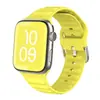 Adecuado para Apple Watch Ultra 987654321 Series, Correa de Silicona Estilo Bucle Onda Hebilla de Hierro
