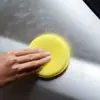 Suministros para Coche Herramienta Esponja para Lavado de Coches Presionador de Bordes Esponja para Encerar Esponja Redonda Comprimida para Encerar 12 Piezas por Paquete