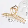 Pinza para el pelo de pequeño artículo de Yiwu para mujer, Pinza de garra grande para cabello grueso, Pinza de garra de aleación con sensación de alta gama, Accesorio para el pelo tipo pinza de tiburón